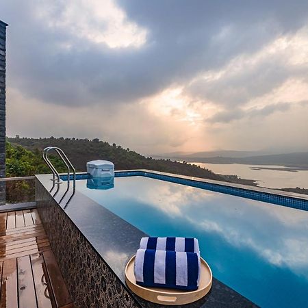 Saffronstays Kaia Waters By Kosha Villas, Pawna - Greek Style Villa With Panoramic View Of Pawna Lake Kolvan Exteriör bild