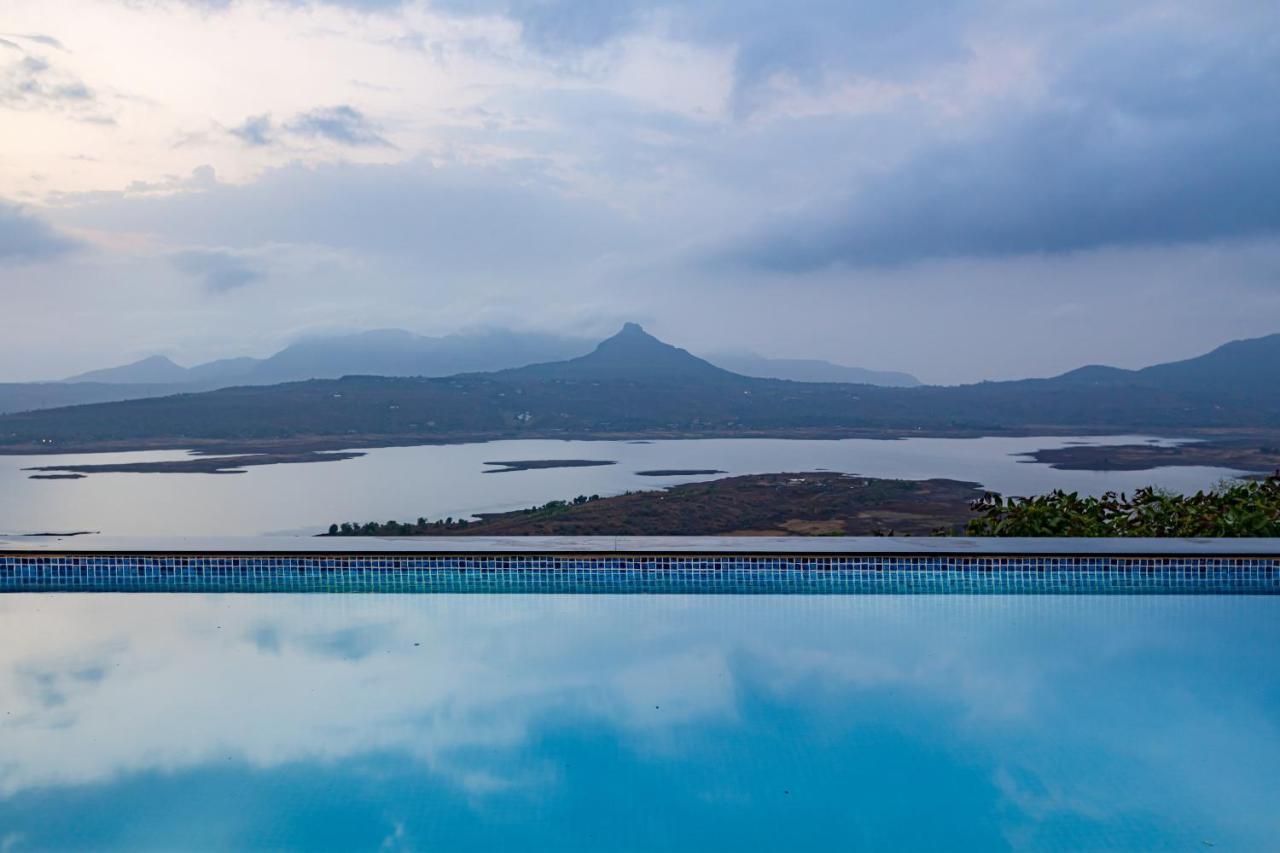 Saffronstays Kaia Waters By Kosha Villas, Pawna - Greek Style Villa With Panoramic View Of Pawna Lake Kolvan Exteriör bild