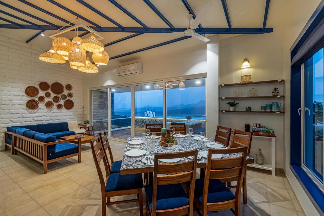 Saffronstays Kaia Waters By Kosha Villas, Pawna - Greek Style Villa With Panoramic View Of Pawna Lake Kolvan Exteriör bild