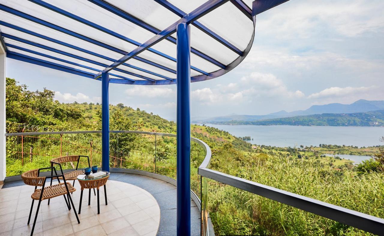 Saffronstays Kaia Waters By Kosha Villas, Pawna - Greek Style Villa With Panoramic View Of Pawna Lake Kolvan Exteriör bild